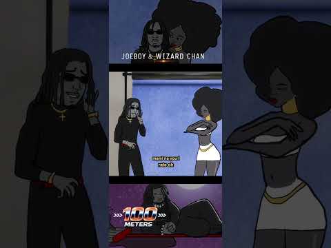 100 meter animated visualiser OUT NOW #joeboy #music #AgabaRomantic #wizardchan